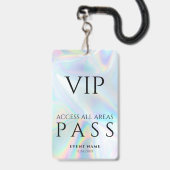 Holografische VIP All Access Pas Moderne Gebeurten Badge (Voorzijde met lanyard)