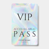 Holografische VIP All Access Pass-evenement Badge (Voorzijde)