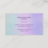 Holografische visitekaartjes (Achterkant)