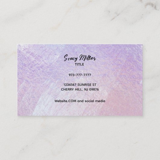  holografische Visitekaartjes (Achterkant)