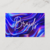 Holografische vlechten visitekaartje (Voorkant)