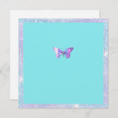  holografische vlinder plat dank u kaart (Voorkant / Achterkant)