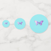  Holografische Vlindertafel Confetti Aqua (Voorkanten)