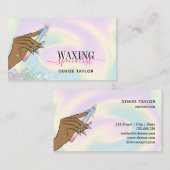 holografische vrouw handwas visitekaartje (Voorkant / Achterkant)