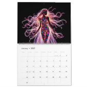 Holografische vrouwen kalender (Jan 2027)