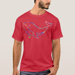 holografische walvis t-shirt