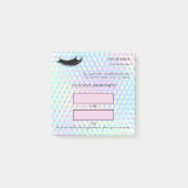 Holografische wimperafspraak post-it® notes (Voorkant)
