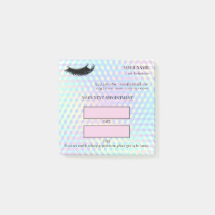 Holografische wimperafspraak post-it® notes