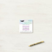 Holografische wimperafspraak post-it® notes (Op bureau)