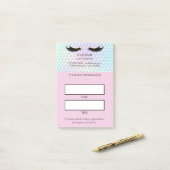 Holografische wimperafspraak post-it® notes (Op bureau)