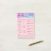Holografische Wimpers Cliënt Post-it® Notities Notes (Op bureau)