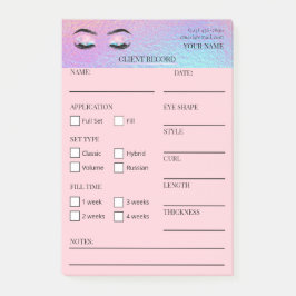 Holografische Wimpers Cliënt Post-it® Notities Notes