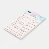 Holografische Wimpers Klant Post-it® Notities Notes (Schuin)