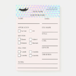 Holografische Wimpers Klant Post-it® Notities Notes