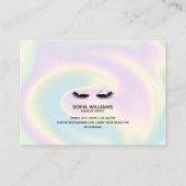 Holografische wimpers Mooie Oognazorg Aanbevelingskaartje (Achterkant)