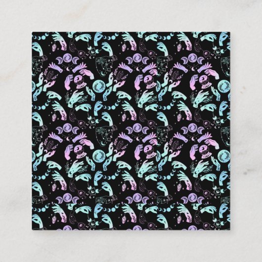 HOLOGRAFISCHE WITCHIE VIBES VIERKANTE VISITEKAARTJE (Achterkant)