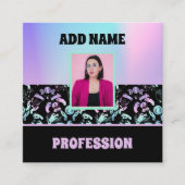 HOLOGRAFISCHE WITCHIE VIBES VIERKANTE VISITEKAARTJE (Voorkant)