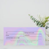 Holografische Zakelijke Cadeaubon (Staand voorkant)