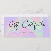 Holografische Zakelijke Cadeaubon (Achterkant)