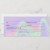 Holografische Zakelijke Cadeaubon (Voorkant)