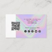 Holografische Zakelijke Logo QR Code Loyaliteit Visitekaartje (Achterkant)