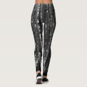 Holografische Zilveren Grijze Tinsel Glam #1 #wall Leggings (Achterkant)