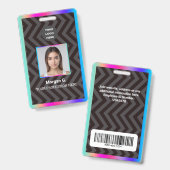 Hologram Aangepast Logo Badge (Voor- en achterkant)