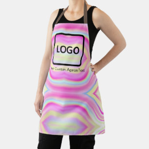 Hologram Aangepast Schort, Business Logo Gepersona Schort