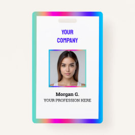 Hologram Aangepaste fotonaam Badge