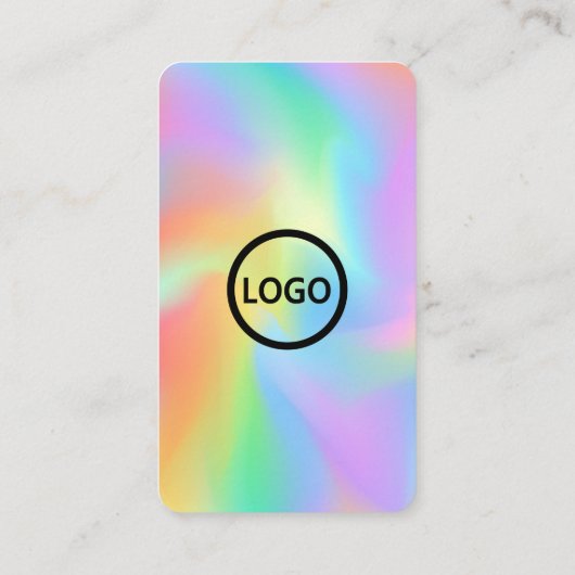 Hologram, Aangepaste Kaarten Modern, Social Media  Visitekaartje (Achterkant)