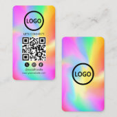 Hologram, Aangepaste Kaarten Modern, Social Media  Visitekaartje (Voorkant / Achterkant)