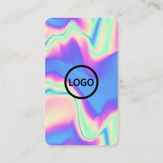 Hologram, Aangepaste Kaarten Modern, Social Media  Visitekaartje (Achterkant)