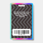 Hologram Aangepaste Logo Badge (Achterkant)