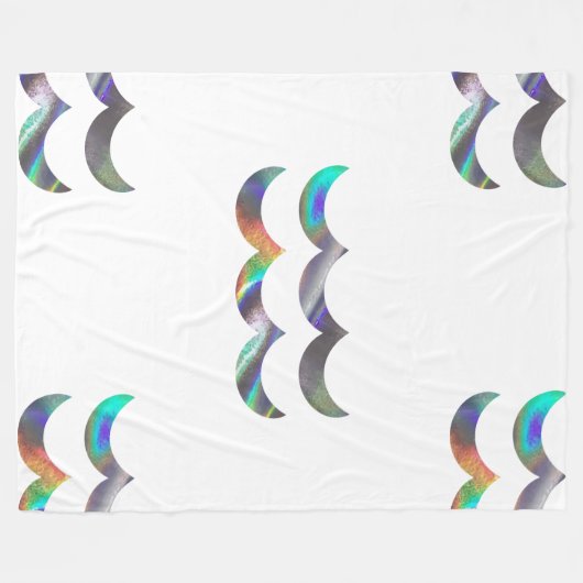 hologram aquarius blanket fleece deken (Voorkant (Horizontaal))