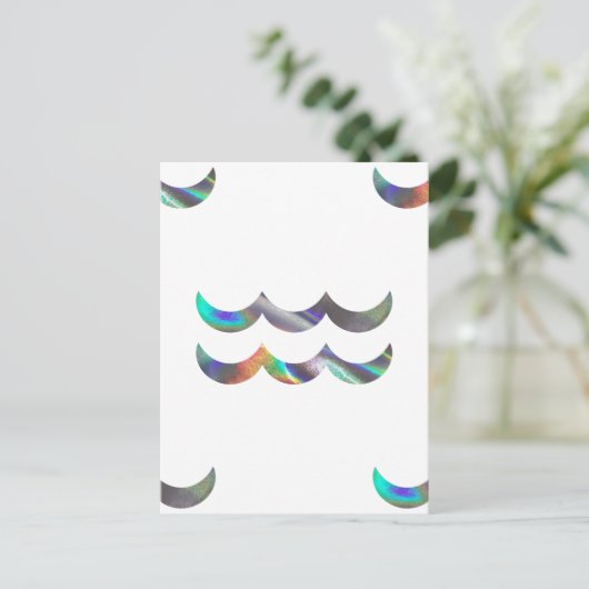 hologram Aquarius Briefkaart (Staand voorkant)