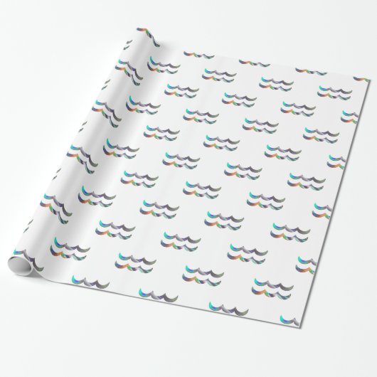 hologram Aquarius Cadeaupapier (Uitgerold)