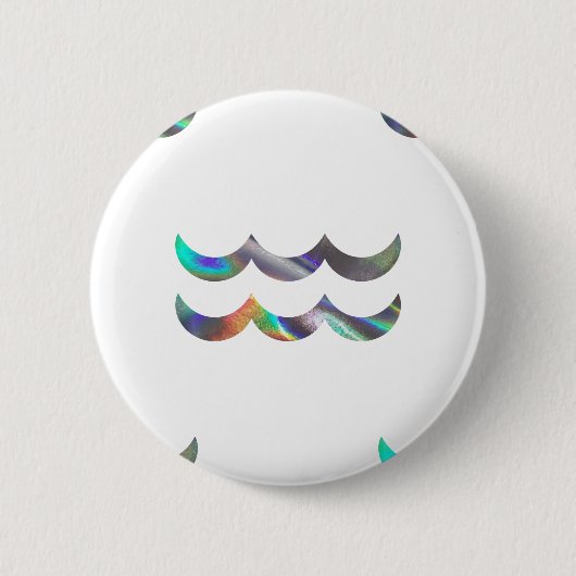 hologram Aquarius Ronde Button 5,7 Cm (Voorkant)