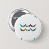 hologram Aquarius Ronde Button 5,7 Cm (Voorkant /achterkant)