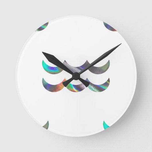 hologram Aquarius Ronde Klok (Voorkant)