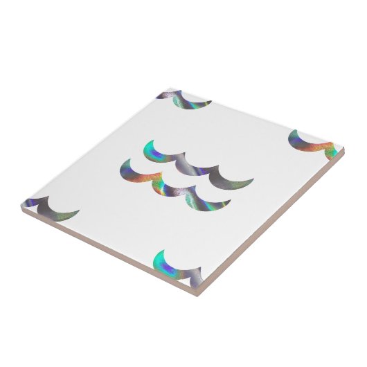 hologram Aquarius Tegeltje (Zijkant)