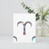 hologram Aries Briefkaart (Staand voorkant)