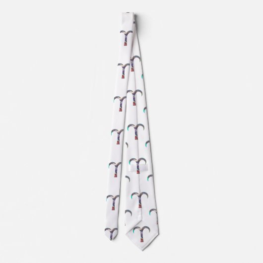 hologram aries mensdon mannen necktie stropdas (Achterkant)