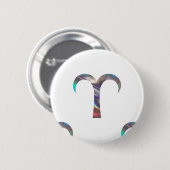 hologram Aries Ronde Button 5,7 Cm (Voorkant /achterkant)