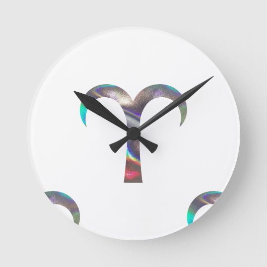 hologram Aries Ronde Klok (Voorkant)