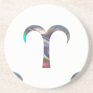 hologram Aries Zandsteen Onderzetter