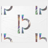 hologram bibliothecalfabet fleece deken (Voorkant (Horizontaal))