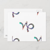 hologram Capricorn Briefkaart (Voorkant / Achterkant)