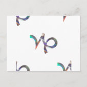 hologram Capricorn Briefkaart (Voorkant)