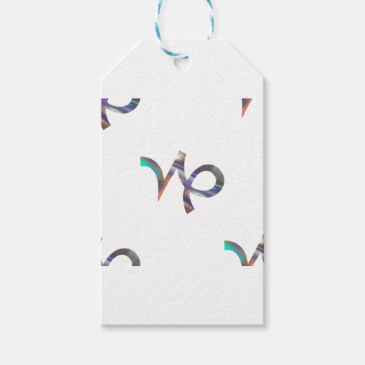 hologram Capricorn Cadeaulabel (Voorkant)