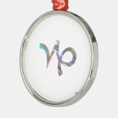 hologram Capricorn Metalen Ornament (Links)